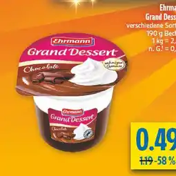 diska Ehrmann grand dessert chocolate Angebot