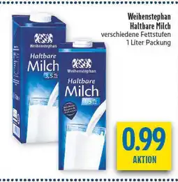 diska Weihenstephan haltbare milch 3,5% fett Angebot