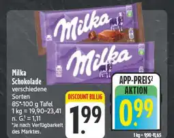 E-Center Milka schokolade Angebot