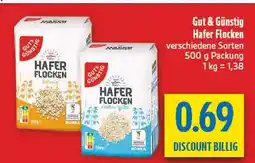 diska Gut & günstig haferflocken kernig Angebot