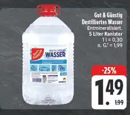 E-Center Gut & günstig destilliertes wasser Angebot
