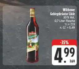 E-Center Wilthener gebirgskräuter likör Angebot