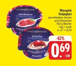 E-Center Mövenpick feinjoghurt himbeere Angebot
