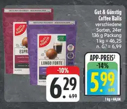 E-Center Gut & günstig espresso coffee balls Angebot
