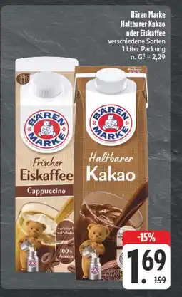 E-Center Bären marke frischer eiskaffee cappuccino Angebot