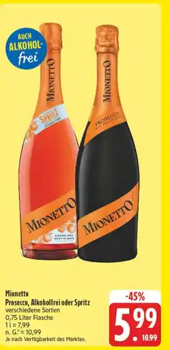 E-Center Mionetto prosecco Angebot
