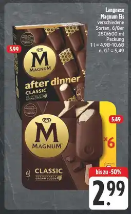 E-Center Langnese magnum eis after dinner classic Angebot