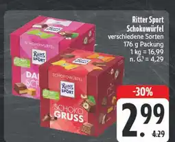 E-Center Ritter sport schokowürfel schoko gruss Angebot