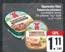 E-Center Rügenwalder mühle pommersche grobe gutstreichwurst Angebot