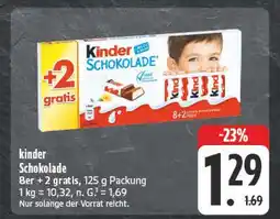 E-Center Kinder schokolade Angebot
