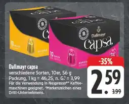 E-Center Dallmayr capsa barista espresso Angebot