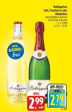 E-Center Rotkäppchen fruchtsecco aperitivo lemon Angebot