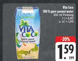 E-Center Vita coco 100% pure coconut water Angebot