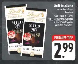 E-Center Lindt excellence mild 70% cacao Angebot