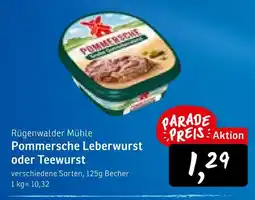 KONSUM Rügenwalder mühle pommersche leberwurst Angebot