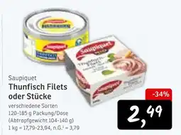 KONSUM Saupiquet thunfisch filets oder stücke Angebot