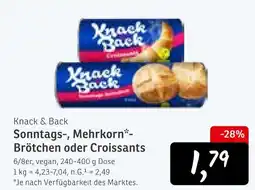 KONSUM Knack & back sonntags-brötchen Angebot