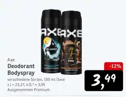 KONSUM Axe deodorant bodyspray Angebot