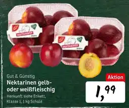 KONSUM Gut & günstig nektarinen Angebot