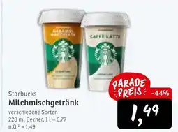 KONSUM Starbucks milchmischgetränk Angebot