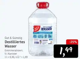 KONSUM Gut & günstig destilliertes wasser Angebot