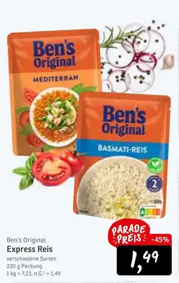 KONSUM Ben's original mediterran express reis Angebot