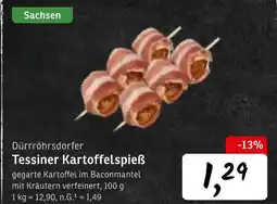 KONSUM Dürrröhrsdorfer tessiner kartoffelspieß Angebot