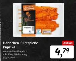 KONSUM Hähnchen-filetspieße paprika Angebot