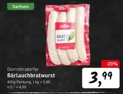 KONSUM Dürrröhrsdorfer bärlauchbratwurst Angebot