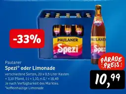 KONSUM Paulaner spezi Angebot
