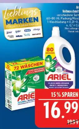 Marktkauf Ariel vollwaschmittel 72 wl Angebot