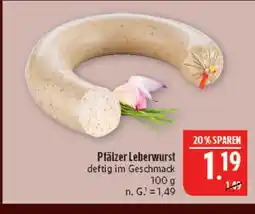 Marktkauf Pfälzer leberwurst Angebot