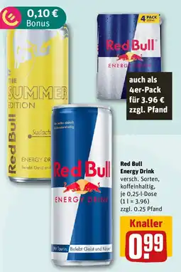 REWE Red Bull Energy Drink Angebot