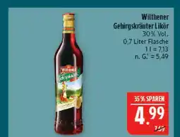 Marktkauf Wilthener gebirgskräuter likör Angebot