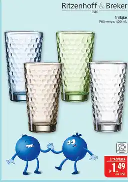 Marktkauf Ritzenhoff & breker trinkglas Angebot