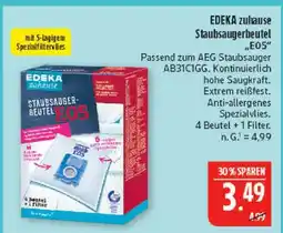 Marktkauf Edeka zuhause staubsaugerbeutel eos Angebot