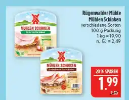 Marktkauf Rügenwalder mühle mühlen schinken zarte kochschinken Angebot