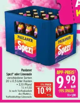 Marktkauf Paulaner spezi oder limonade Angebot