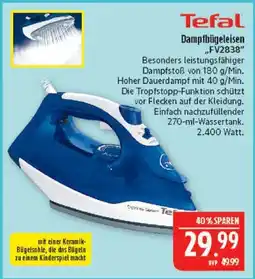 Marktkauf Tefal dampfbügeleisen fv2838 Angebot