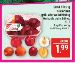 Marktkauf Gut & günstig nektarinen gelbfleischig Angebot