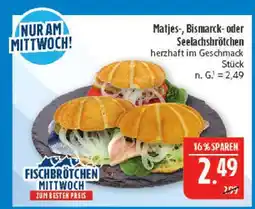 Marktkauf Matjes-, bismarck- oder seelachsbrötchen Angebot