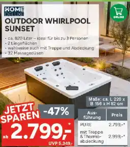 Marktkauf Home deluxe outdoor whirlpool sunset Angebot