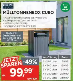 Marktkauf Home deluxe mülltonnenbox cubo Angebot