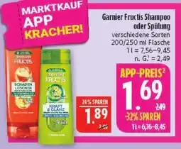 Marktkauf Garnier fructis schaden löscher shampoo oder spülung Angebot
