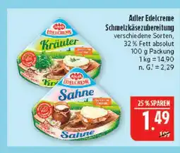 Marktkauf Adler edelcreme schmelzkäsezubereitung kräuter Angebot