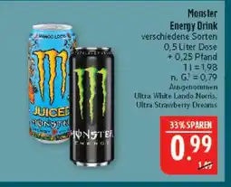 Marktkauf Monster energy drink ultra white Angebot