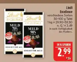 Marktkauf Lindt excellence mild 70% cacao Angebot