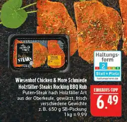 Marktkauf Wiesenhof chicken & more schmiede holzfäller-steaks rocking bbq rub Angebot