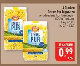Marktkauf 3 glocken genuss pur teigwaren Angebot