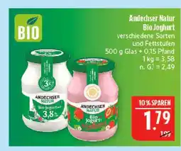 Marktkauf Andechser natur bio joghurt 3,8% Angebot